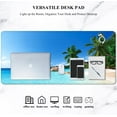 thumbnail image 7 of Large Mouse Pad, XXL Gaming Mousepad, Desk Mat for Desktop, Thick Rubber, Big & Long Size, Stitched Edges, Full Desk Pad for Laptop & Computer, Extended 31.5 x 11.8 in, Beach Coconut Tree, 7 of 7