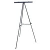 U.S. Art Supply 66" Boardroom Black Aluminum Flipchart Display Easel and Presentation Stand, Floor Tabletop, Holds 25 lb