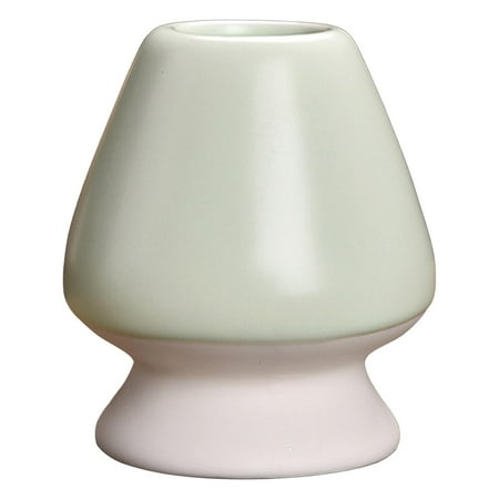 

Porcelain Matcha Tea Whisk Holder Handmade Chasen Stand Light Green