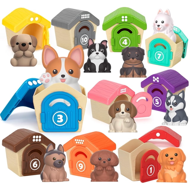 Learning Toy Aigybobo Puppet Finger Puppets, 20 unidades, de 1 a 3 años
