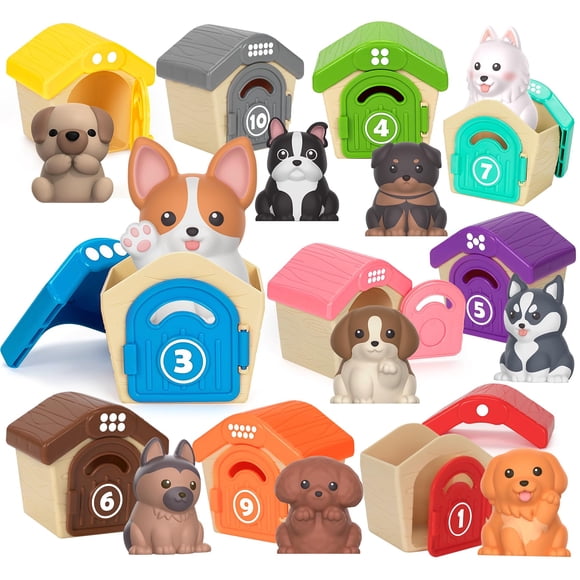 Learning Toy Aigybobo Puppet Finger Puppets, 20 unidades, de 1 a 3 años