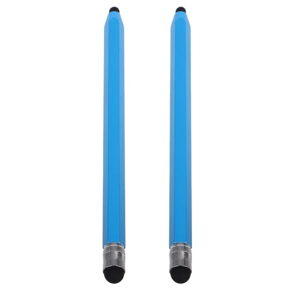 OFFIGAM 2Pcs Universal Stylus Pencil for Phones and Tablets Aluminium Oxide Blue for On-the-go Use