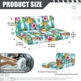 thumbnail image 6 of XYZCANDO Tropical Fruit Flower Print RV Dinette Cushion Covers Blue Stripe Camper Accessories Universal Slip Covers for Loveseat Cushion Covers for Couches and Sofas Travel Trailer Accessories, 6 of 6