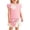 Pink, variant on Girl 2-Piece Outfit Summer Sleeveless Crew Neck Tank Top + Elastic Waist Skirt Set, Cute Toddler Casual Clothes Pink Size 3Y