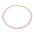 thumbnail image 4 of Chain Necklace, Lasting Color Retention Rhinestones Design Hip Hop Necklace Excellent Craftsmanship  for Decoration for Gift Rose Gold, 4 of 8