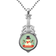 thumbnail image 1 of Feliz Navidad muñeco de nieve Cartoon Illustration Colgante Joyería Música Guitarra Torque Star Moon Unbranded M, 1 of 3