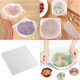 thumbnail image 3 of 4pcs / Set Reutilizable Silicone Stretch Lids Wrap Bowl Sello Cubierta Blanco Sunnimix Tapas de cubierta de envoltura de silicona transparente, 3 of 8