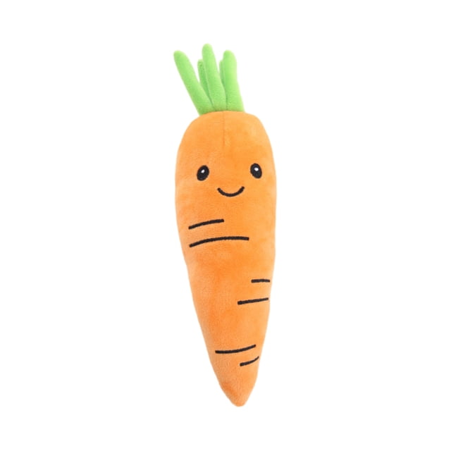 Fruit and Vegetable Shaped Squeaky Dog Toys with Internal Filling for Interactive and Cleaning