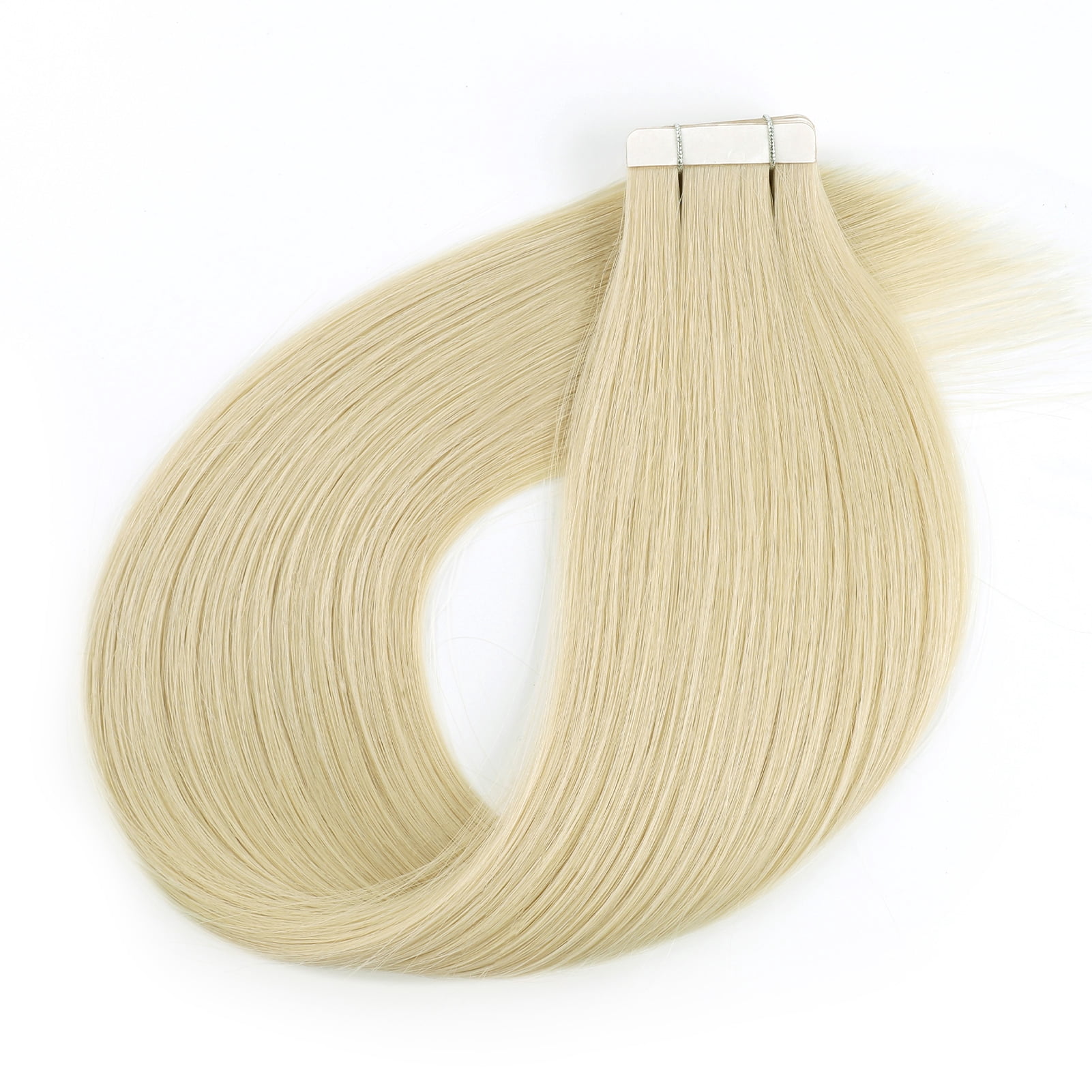 Sassina Tape-In Hair Extensions 100% Human Hair Beach Blonde #613 18 Inch 20pcs 50g