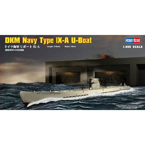 Hobby Boss Models 83506 1:350 DKM Navy Type IX-A U-Boat Model Kit
