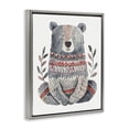 thumbnail image 3 of Stupell Industries Bohemian Scandinavian Style Bear Gray Floating Frame Canvas Art, 17 x 21, by LSR Design Studio, 3 of 8