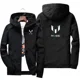 thumbnail image 4 of 2024 nueva primavera otoño hombres Messi signo impresión al aire libre Camping hombres cremallera Sudadera con capucha impermeable hombres deportes protector solar chaqueta grande, 4 of 5