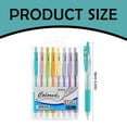 thumbnail image 3 of 8 Pack 0.5mm Retractable Gel Pens – Assorted Color Ballpoint Pens with Soft Grip Clip for School, Office, Journaling & Note Taking, 3 of 6