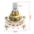 thumbnail image 2 of Selector de interruptor rotativo de banda 1P10T 1 Polo 10 Tiros 1 Deck con perilla, 2 of 4