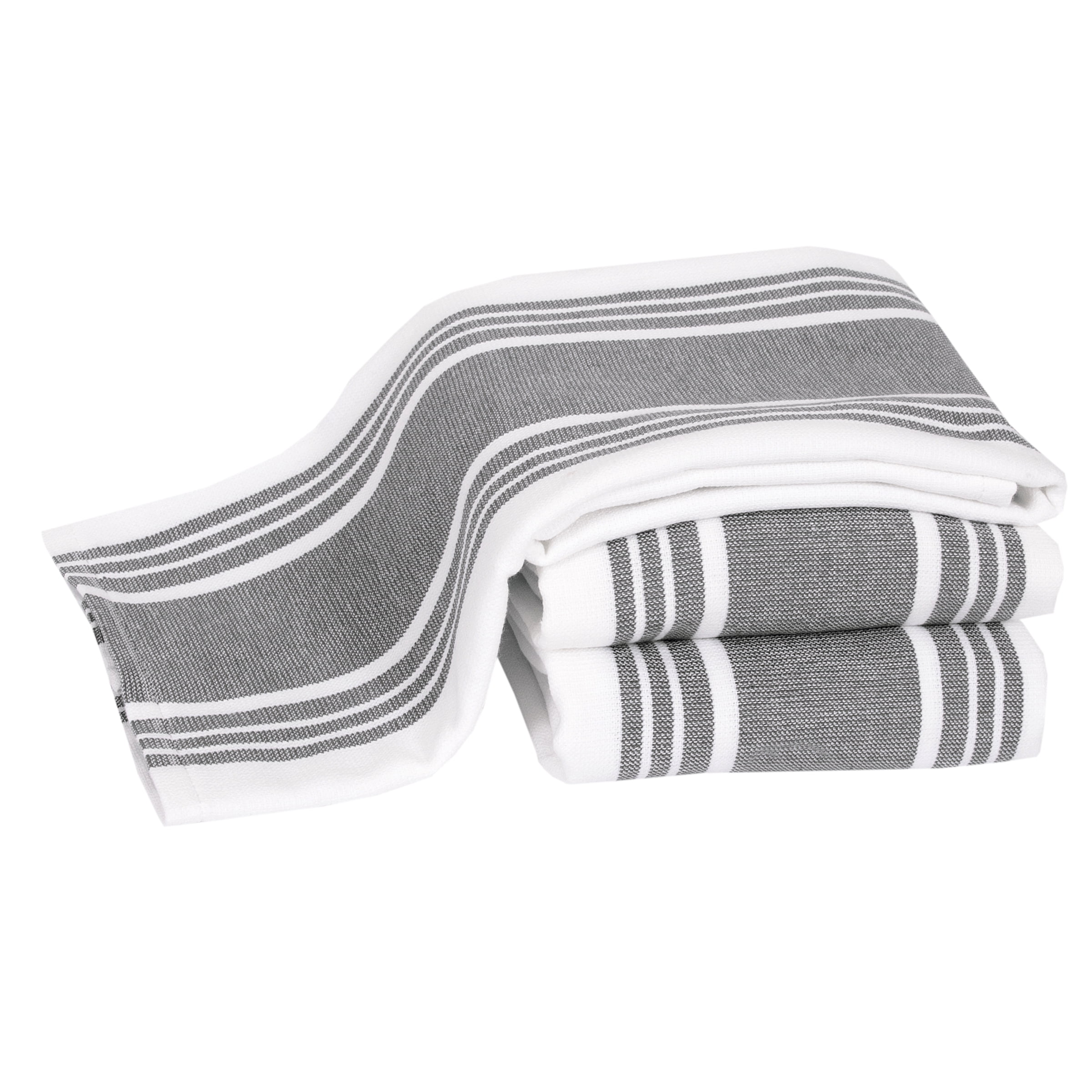 All-Clad Dual-Purpose Cotton Kitchen Towels, 3-Pack, Pewter