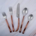 thumbnail image 2 of Inox Antique Copper Twig Design 20 Pcs. Flatware Set. SERVES 4 PERSONS., 2 of 5