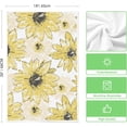 thumbnail image 6 of Yellow Floral Leaves Boho Kitchen Towels Dish Towels, 18x26 Inch Seasonal Decoration Hand Towels Set of 4, 6 of 6
