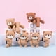thumbnail image 2 of Adornos de oso para pastel, estatua de oso rosa y azul, muñeco para niño y niña, decoración de pastel de primer cumpleaños, decoración de fiesta temática de oso para Baby Shower（20pcs mix size-B, 2 of 5