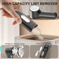 thumbnail image 6 of USB Portable Fabric Defuzzer Digital Household Ball Remover with 3 Speeds for Clothes Linens and Carpets,1 * hair ball trimmer 1 * USB cable 1 * English instruction manual, 6 of 6
