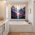 thumbnail image 3 of Curtains 84 Inches Long 2 Panels, Farmhouse Mountain Grommets Window Treatment Curtain, Country Cabin Nature Sunrise Forest Thermal Curtains Drapes for Living Room/Bathroom, 3 of 9