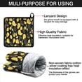 thumbnail image 7 of Yellow Lemon Fruit Slices Black Pattern Kitchen Oven Mitt and Pot Holder Sets 2 Pcs for Baking, Cooking and Grilling, Heat Resistant Up To 392 °F, 7 of 7