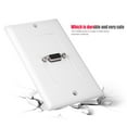 thumbnail image 1 of Qiilu HD USB, Socket,VGA Socket Wall Mount Panel Adapter Wall Socket ABS Material, 1 of 8