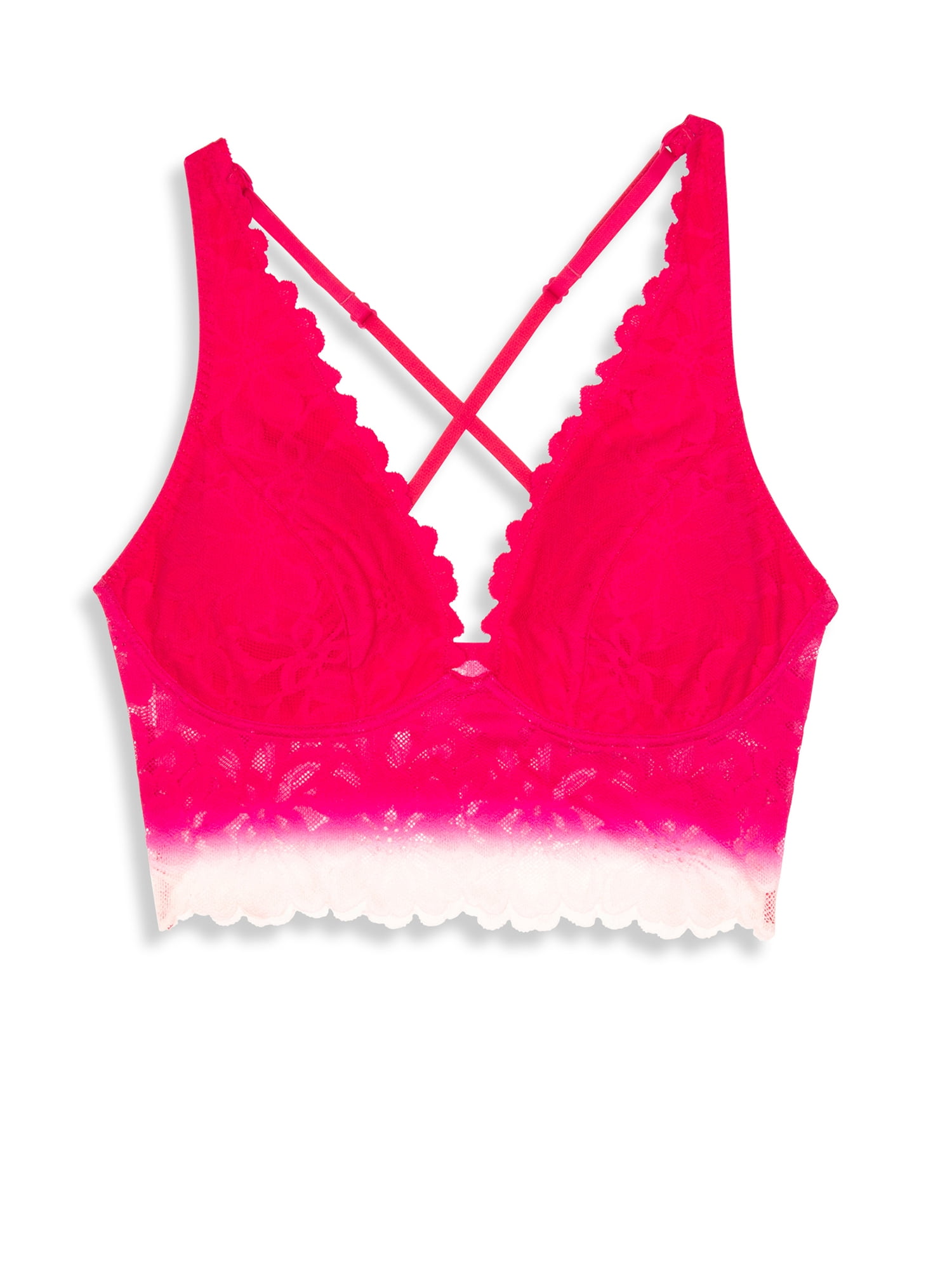 No Boundaries Juniors Longline Lace Bra