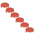 thumbnail image 1 of YWIYIUD 6 Pcs Bobines de Tondeuse de Désherbage Portables et Durables Couvercle Pièces de Rechange 2.95x1.3inch Capuchons de Tondeuse Rouges pour HT21 401 003 02,HT21 401 003 03 Remplacement, 1 of 8