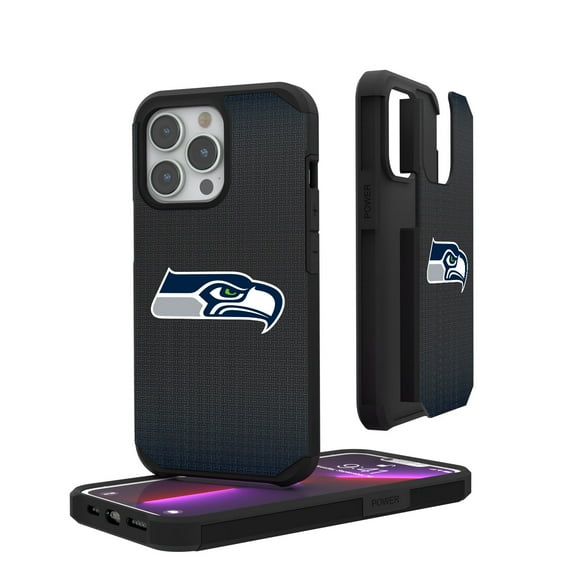 Seattle Seahawks Linen Logo iPhone Rugged Case