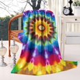 thumbnail image 2 of Colorful Tie Dye Star Mandala Blanket,Comfortable Soft Lamb Wool Throw Blanket,All Season,Warm Lightweight Blankets for Sofa Bed Couch Living Room Chair,60"x80", 2 of 4