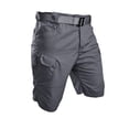 thumbnail image 2 of JoveMarine Men's Outdoor Tactical Cargo Shorts with Multiple Pockets, Belted Waist, Durable Work Shorts for Hiking, Motorcycle and Summer Adventures Gray 4XL, 2 of 7