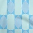 thumbnail image 1 of oneOone Rayon Light Blue Fabric Geometric Allover Shape Craft Projects Decor Fabric Printed By The Yard 56 Inch Wide, 1 of 4