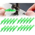 thumbnail image 1 of Automatic Sewing Needle Threader, 2025 New Quick Sewing Machine Loop Needle Threaders, Upgrade Fish Mouth Sewing Machine Needle Threader Automatic Sewing Needle Threader Tools (Green*20), 1 of 6
