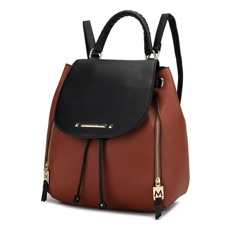 Vegan leather best sale backpack purse