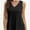 Black, variant on Women's Sleeveless Blouse Summer Casual Tank Top - Flowy Loose Fit, V-Neck, Lightweight Breathable