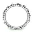 thumbnail image 2 of Solid 925 Sterling Silver Stackable Vintage Antiqued Ring Eternity Band Size 7, 2 of 6