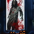thumbnail image 4 of Bloody Halloween Decorations Spooky Door Cover, Horror Zombie Window Clings, Scary Halloween Party Wall Decal Bedroom Inside Decor, 4 of 5