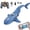 Shark-Blue, variant on Remote Control Shark Boat for Adult, High Simulation 2.4G RC Fish with HD Underwater Camera, APP Controlled Electric RC Shark for Adults, Blue