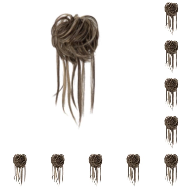 Seitruly Moño de cola de caballo de fibra peinado multiusos esencial para mujeres extensión de cola de caballo cabello rizado señoras 6h24b 6h24b 10Conjunto
