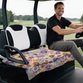 thumbnail image 5 of XYZCANDO Watercolor Floral Golf Cart Seat Covers | 4 Pockets Non-Slip Terry Cloth, Universal Fit 2-Seat Golf Carts, 5 of 8
