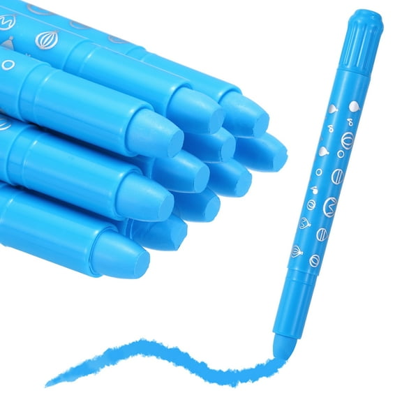 Uxcell Twistable Crayons, Twist Crayons Gel Watercolor Set Washable Silky Smooth for Arts Drawing DIY Craft Project Coloring Supplies Gift(Sky Blue, Pack of 11)
