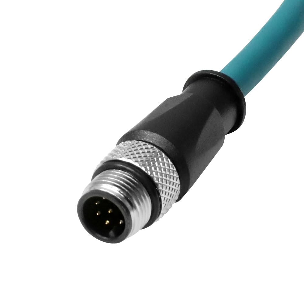 Alvin's Cables M12 A-Code 8 Pin Male to 8 Pin Female Cat6a High-Flex Shielded Sensor Actuator Cable for Cognex Industrial Camera 9.84ft
