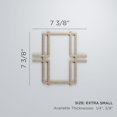 thumbnail image 3 of Ekena Millwork 7 3/8"W x 7 3/8"H x 3/8"T Extra Small Granby Decorative Fretwork Wood Wall Panels, Birch, 3 of 3