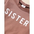 thumbnail image 6 of Suealasg Infant Girls Spring Outfits Clothes 3M 6M 9M 12M 18M 24M Baby Girls Letter Print Long Sleeve Sweatshirt and Elastic Waist Pants Set 2Piece Casual Autumn Clothing for Toddler Girls, 6 of 9