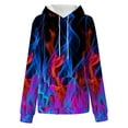 thumbnail image 3 of Puntoco - Blusa de manga larga con bolsillo estampado a la moda para mujer, tops casuales, sudaderas con capucha Puntoco Puntoco-4269, 3 of 4