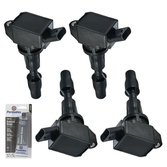 4 Ignition Coils and Tune Up Grease Compatible with 2016-2021 Kia Optima Sportage Sorento UF764