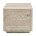 thumbnail image 3 of Nova Domus Roma - Modern Travertine Square End Table, 3 of 5
