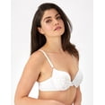thumbnail image 2 of Maidenform Push Up & In Underwire Push-Up Bra White/Rose Gold 40C Women's, 2 of 6