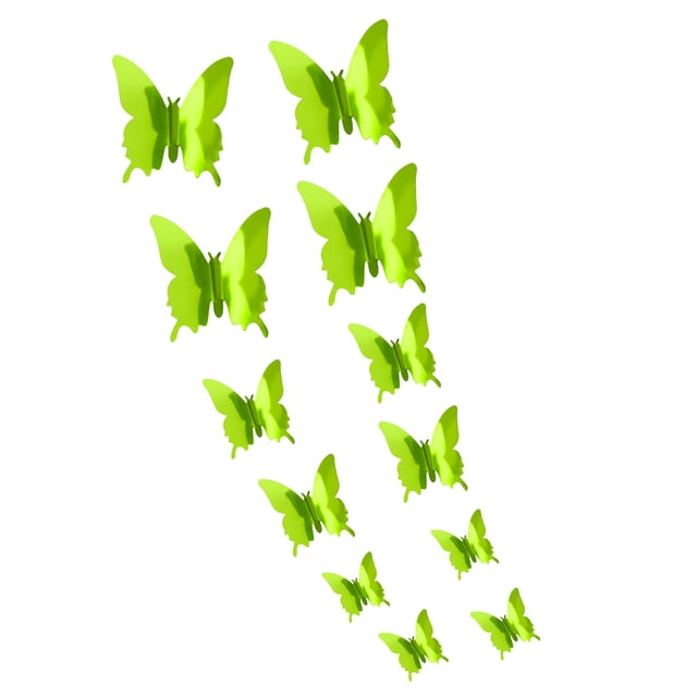 Ganfancp Vinilos Decorativos Decoración Del Hogar Vinilos Decorativos de Cartón Ofertas de La Semana Pegatinas de 12 Mariposas