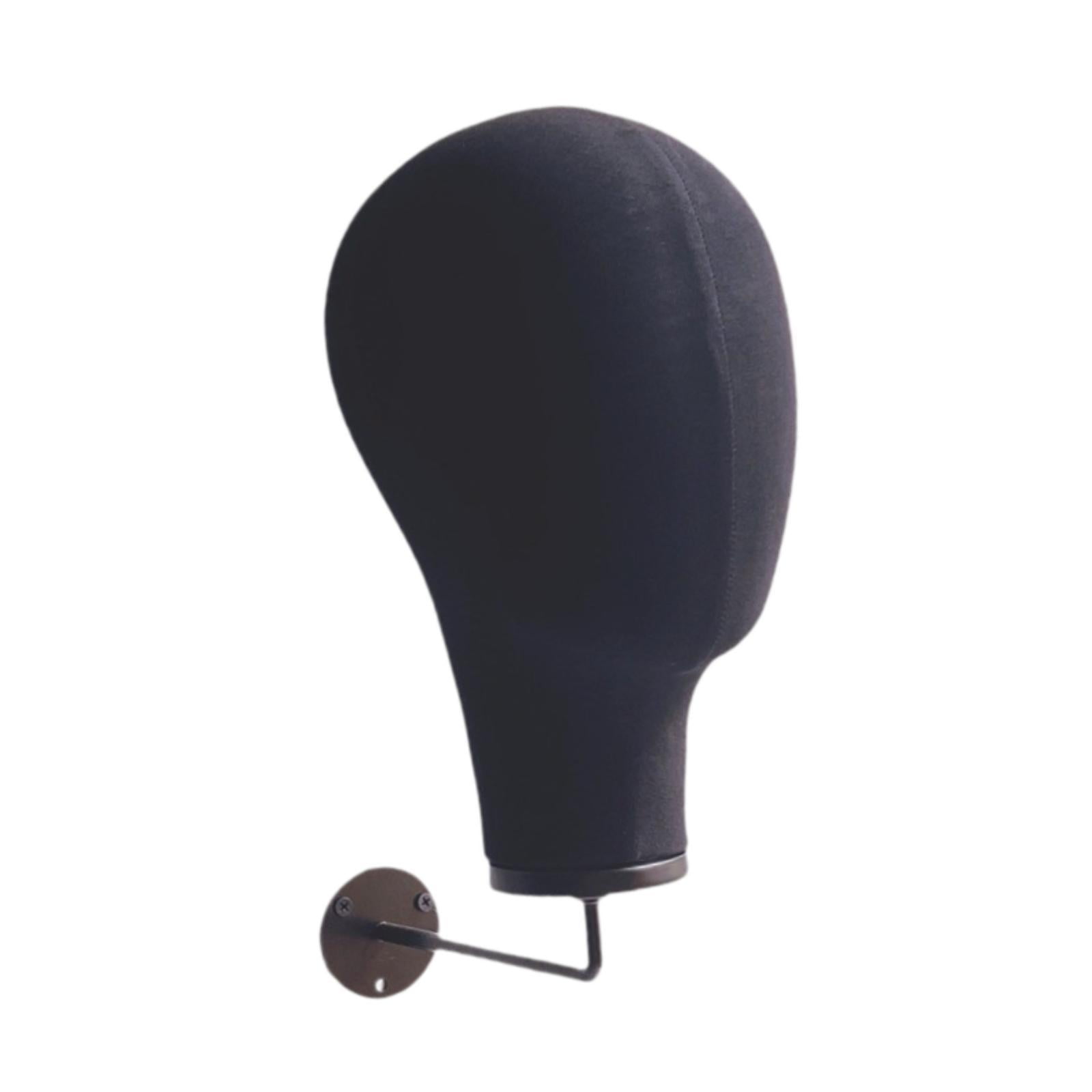 Stgfyxgs Manikin Head Head Display Display Hair Hats and Hairpieces Hat Display Head Linen Head with Hook for Hairdresser Training black